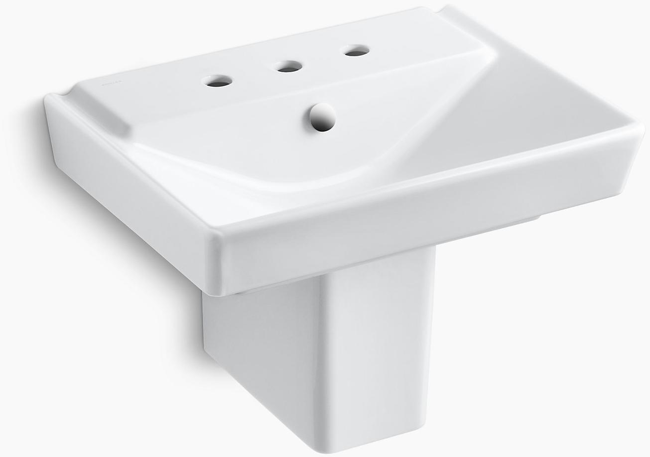 K-5150-8-47 Подвесная раковина настенная прямоугольная Kohler  - Вид №1