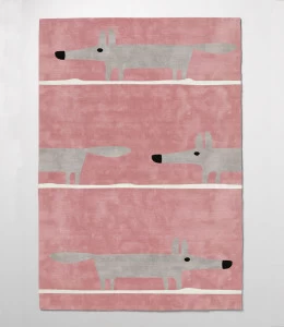 Ковер детский Fox PInk Grey 140х200 розовый RUGBERRY FOX 326109 Розовый