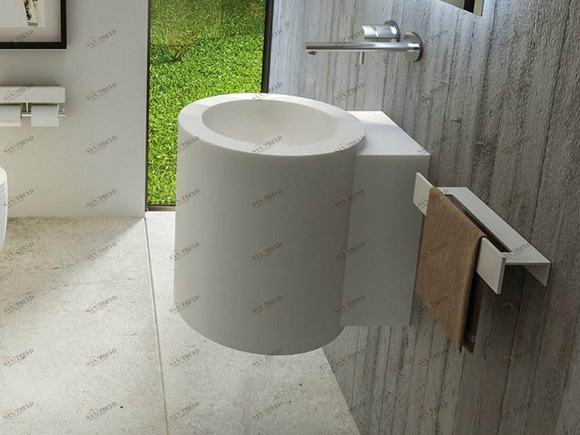 Ht 1-2 Подвесная раковина настенная овальная MOMA Design  белая 