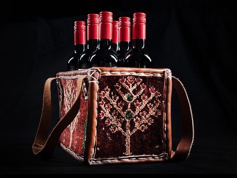 Держатель для бутылок из ткани и кожи Zollanvari Mafrash Wine Carriers ARCH-00062410