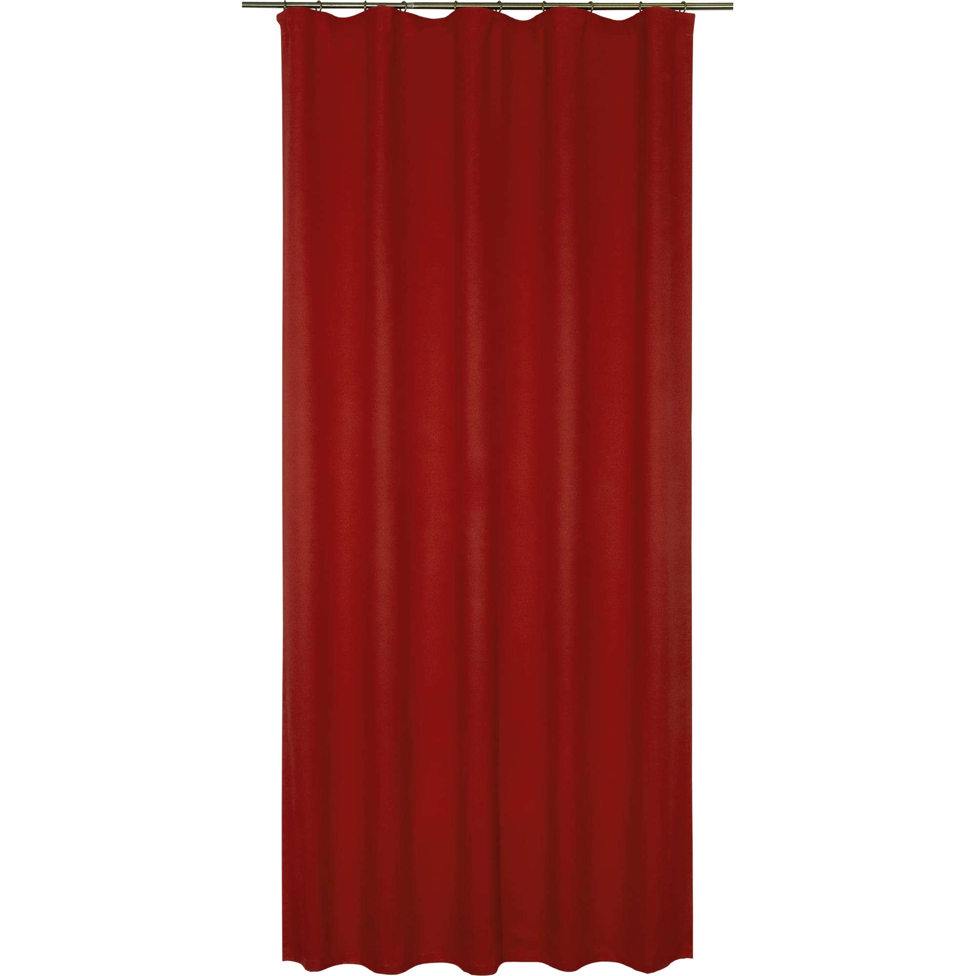 82485450 Штора на ленте «Латифа» 160x270 см однотон цвет красный Santreyd 