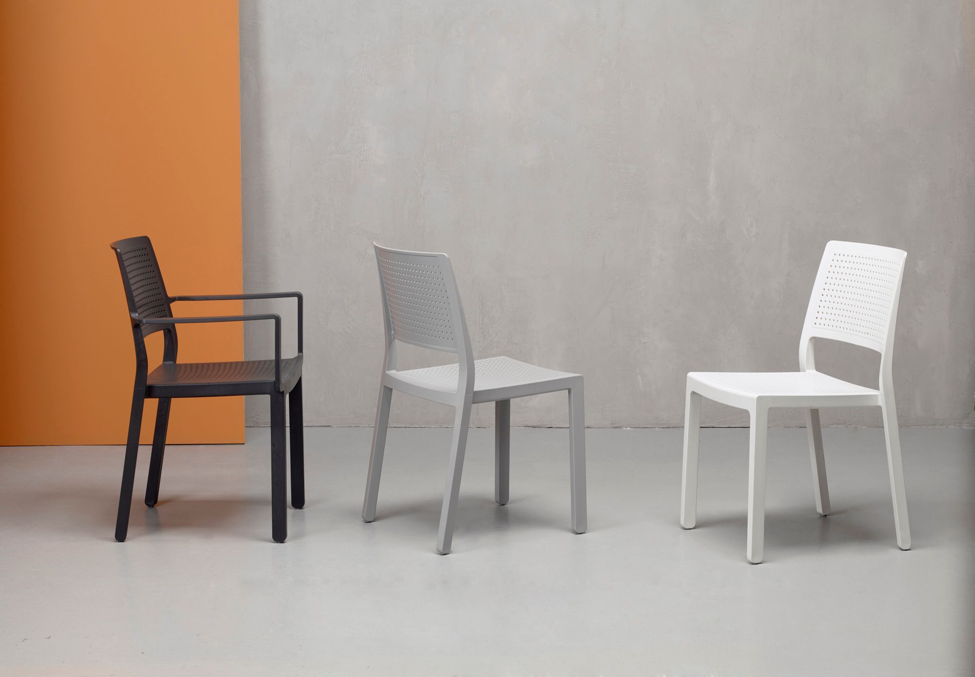 Стул из инженерного пластика с подлокотниками S-CAB Emi ARCH-00050078 - Вид №4