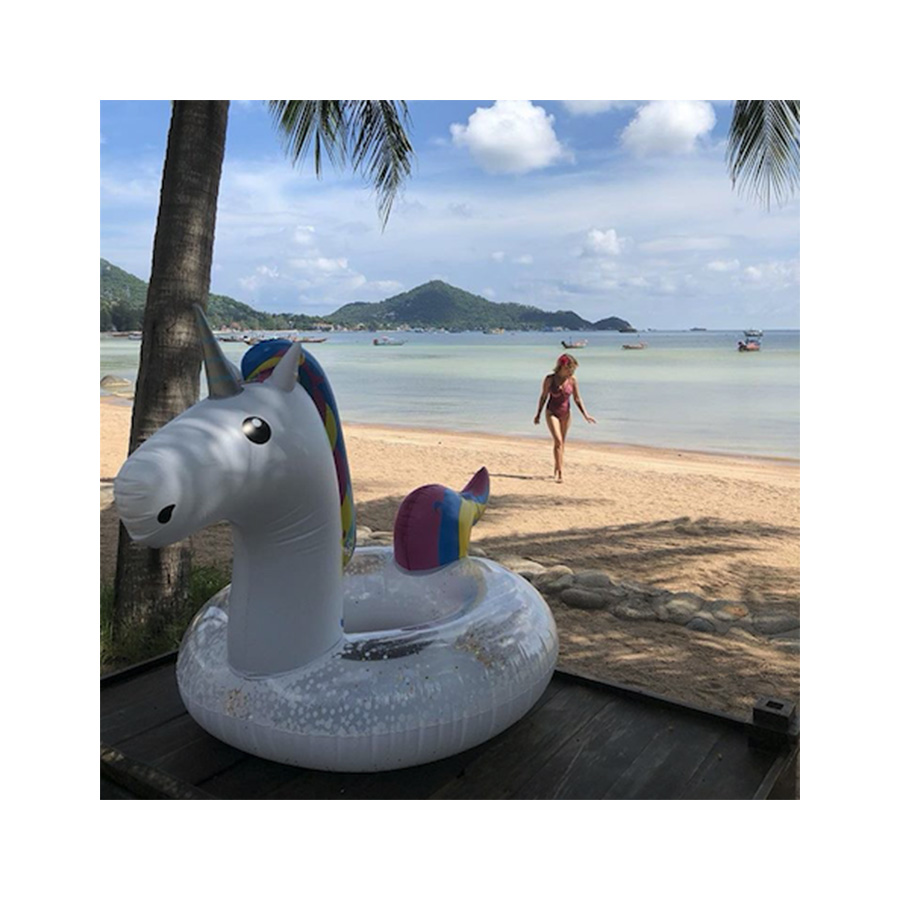 BMPF-0065 Круг надувной , unicorn glitter BigMouth  - Вид №1