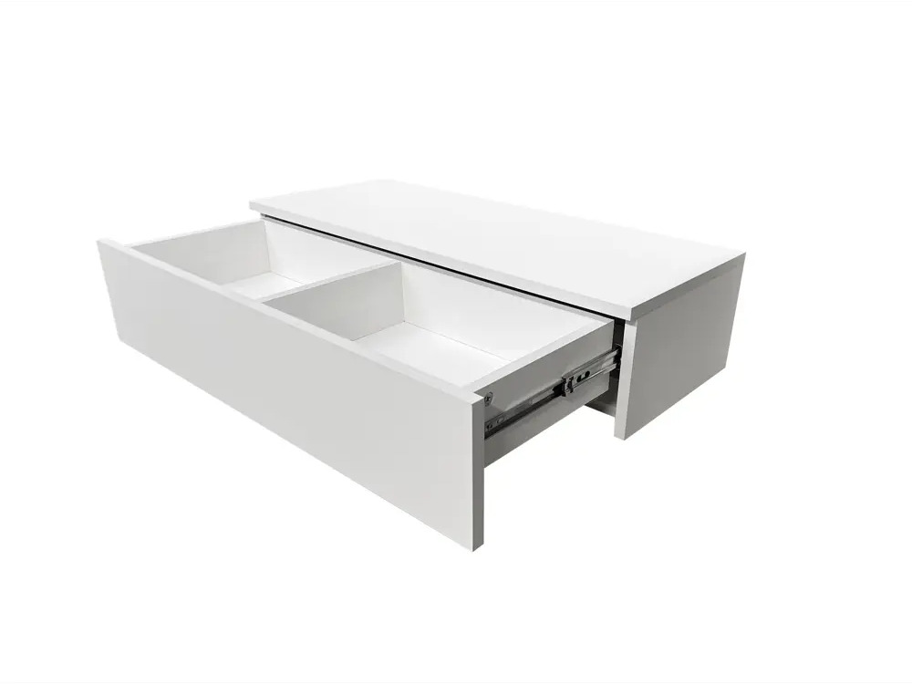 90799549 Консоль с ящиком Нева Бриз 80x19x30 см цвет белый STLM-0387316