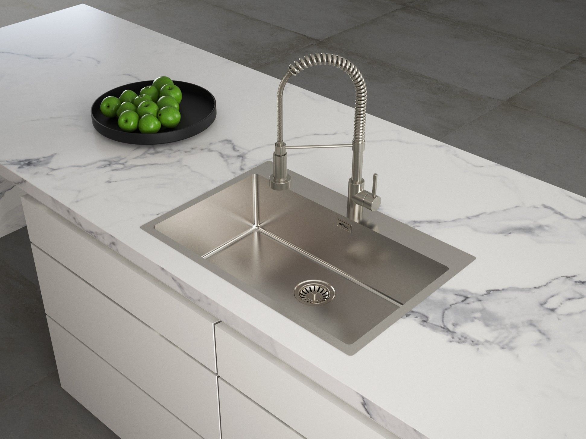 Раковина с одной чашей из нержавеющей стали Evhoc Deus ARCH-00086566