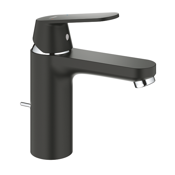 Смеситель для раковины GROHE Eurosmart Cosmopolitan с донным клапаном, черный сатин (23325KW0)