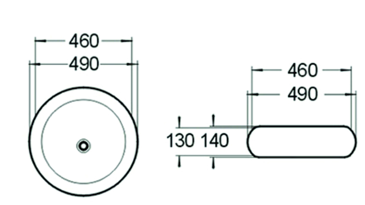 Раковина чаша SL-1041 SANTILINE  - Вид №1