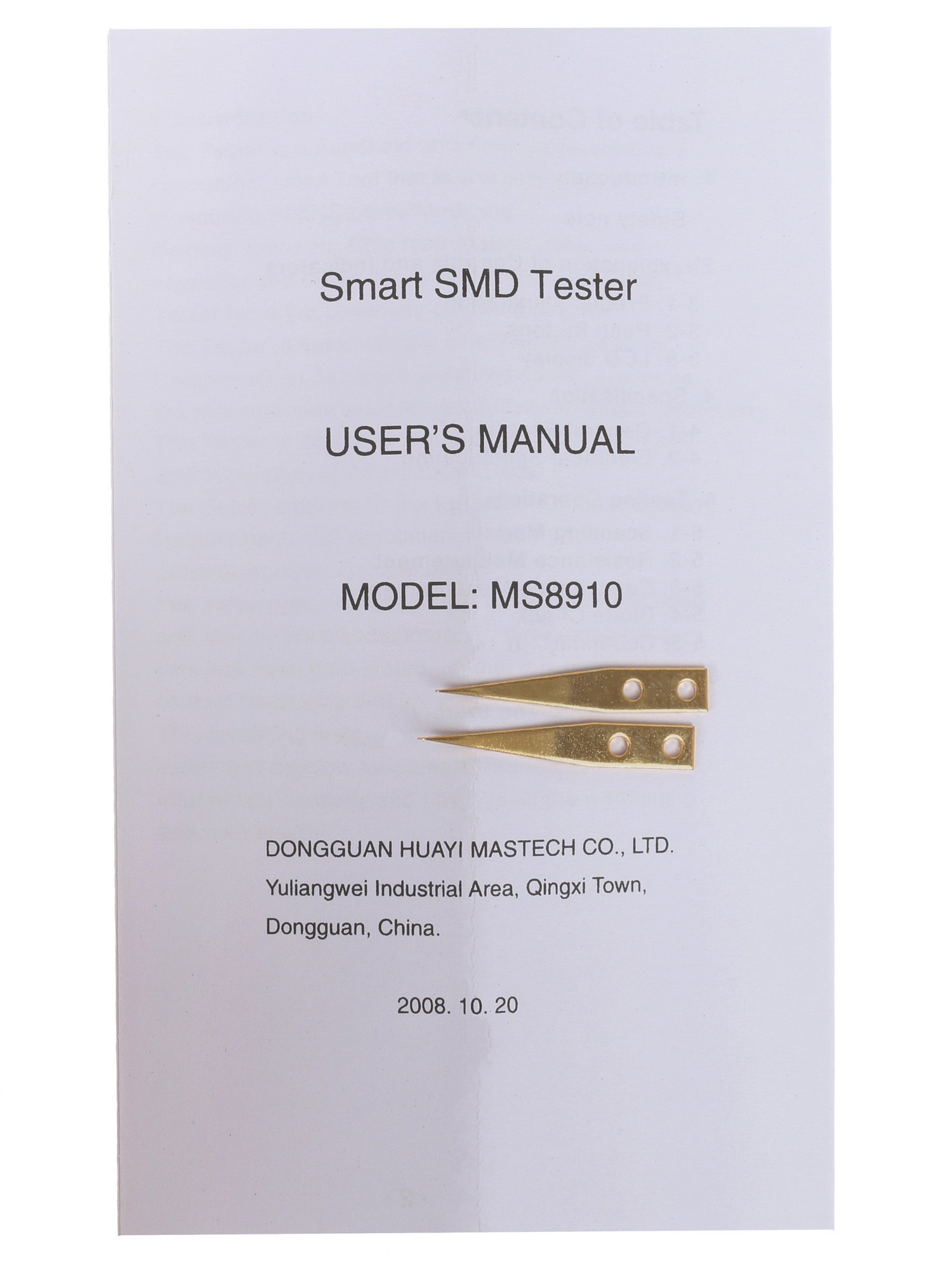 Мультиметр Mastech MS8910 1128006 STDN-0003822 - Вид №6