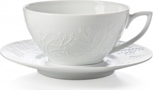 57529 Haviland Чашка для завтрака с блюдцем 330мл "Белый прованс" Фарфор