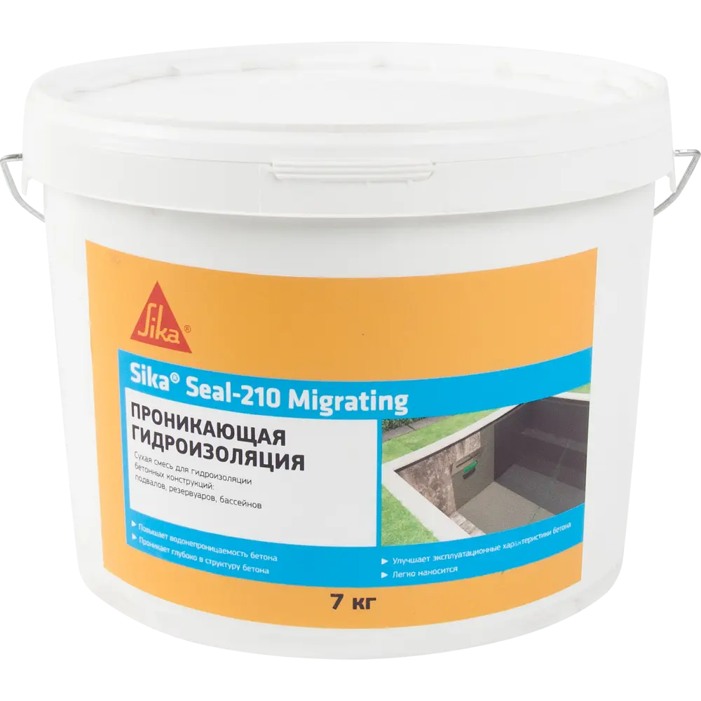 Сухая смесь для гидроизоляции SikaSeal-210 7 кг Seal-210 Migrating STLM-2030755