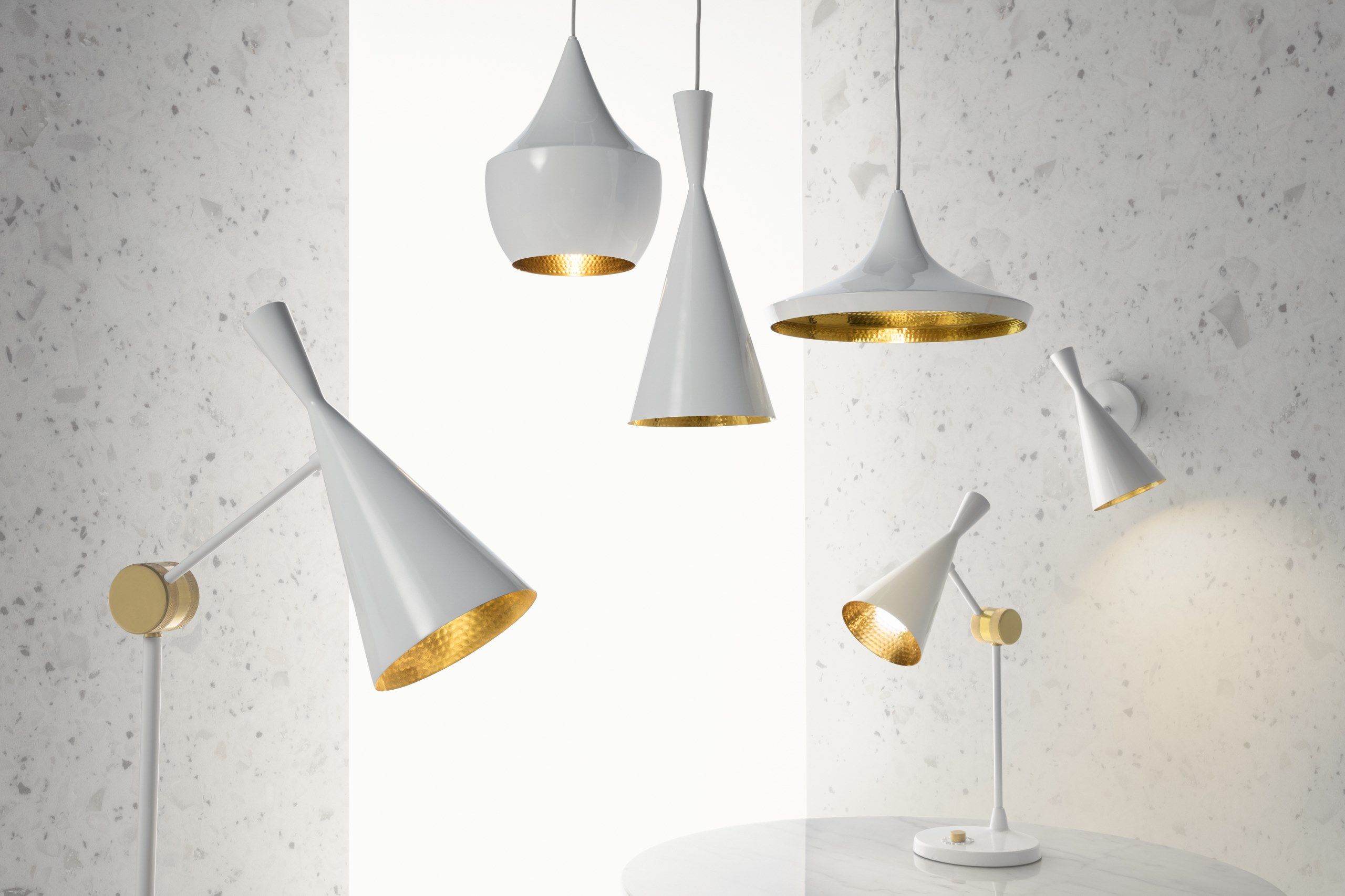 Регулируемая латунная светодиодная настольная лампа Tom Dixon Beat ARCH-00051801 - Вид №8