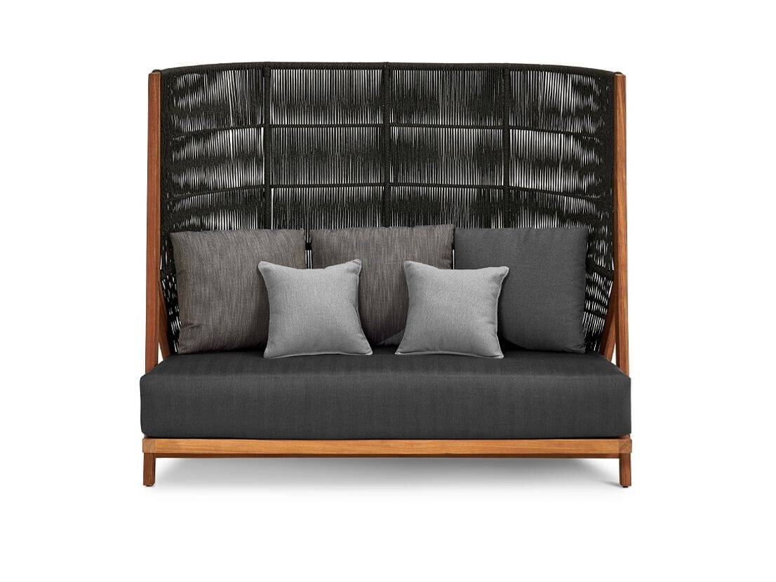 3-местный диван с высокой спинкой из тикового дерева Walters Arbor ARCH-00024440 - Вид №1