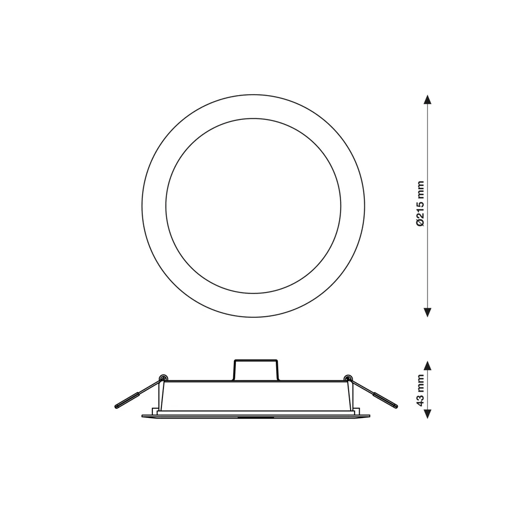 Встраиваемый светильник LEDVANCE Downlight 24W для современного интерьера 82833801 STLM-0036665 - Вид №9