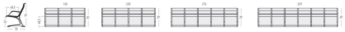 ACTIU Сиденье на балке с подлокотниками sun-id-1440195 - Вид №12