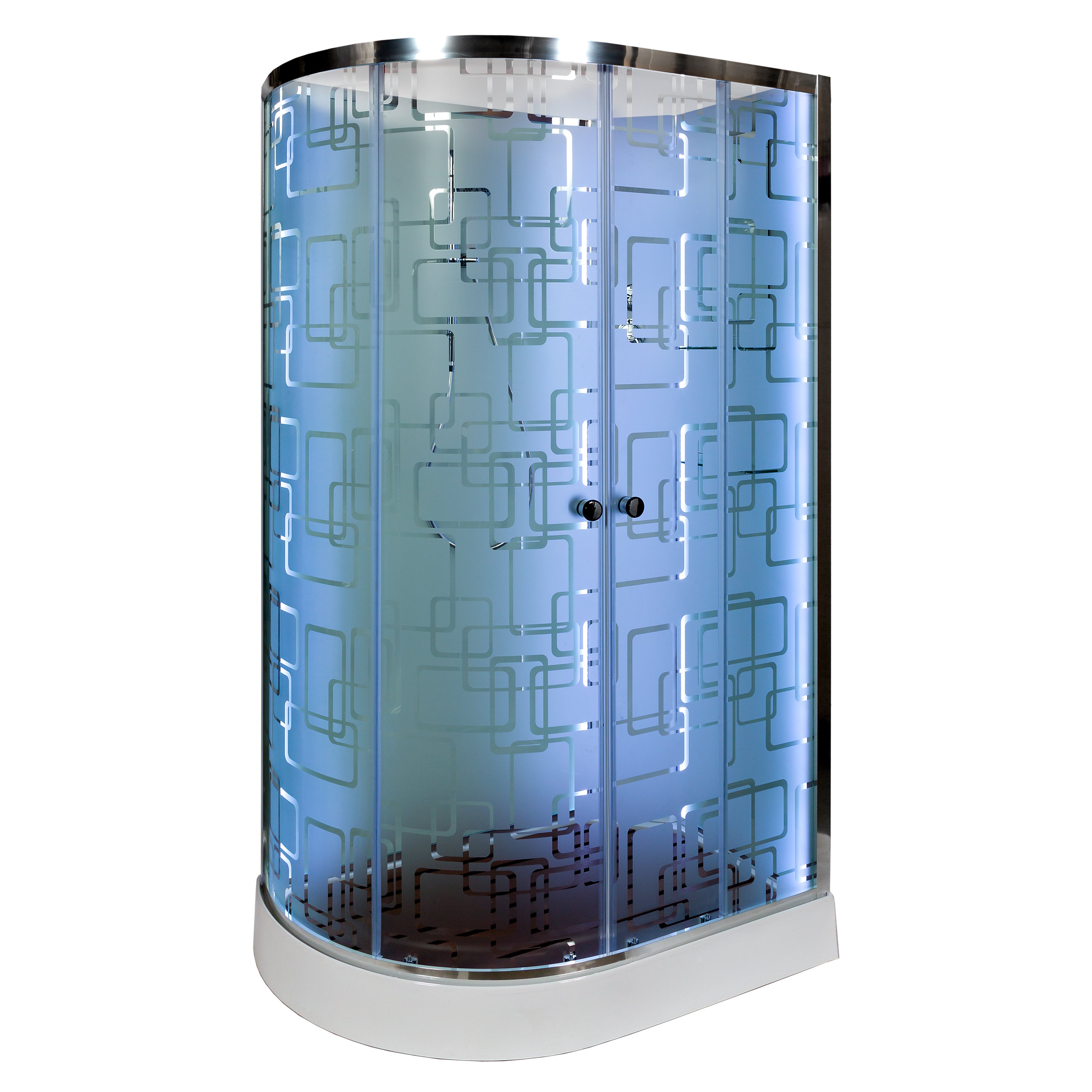 D102S+ эл. L Душевая кабина DETO Серия D ЕМ1512 R N LED - Вид №4