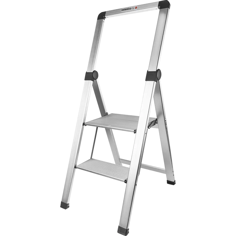 Стремянка алюминиевая Hailo Basicline DK40 2 ступени, максимальная нагрузка 150 кг 87594907 STLM-2152140 Santreyd 