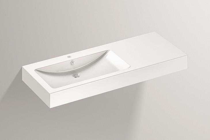 4288200000 Умывальник, wt.gr1250h.l, белая, proshield Alape серия GR 