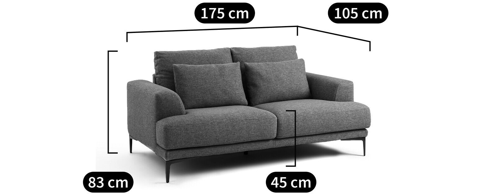 Съемный диван из ткани AMPM MARSILE ARCH-00139890 - Вид №19