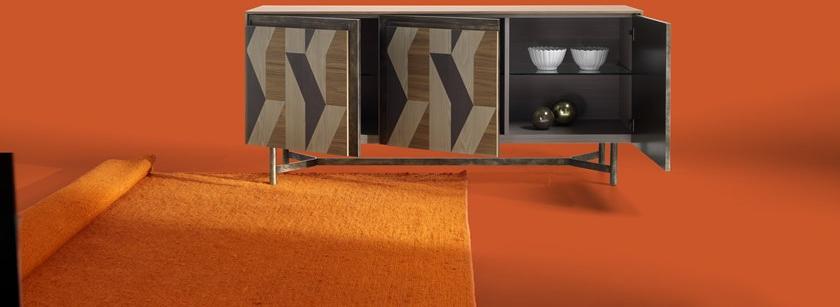 Arte Brotto Комод деревянный с тремя распашными дверцами с бейкой Leonardo L450/3 - Вид №3