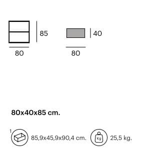 Модульный книжный шкаф из стали и дерева Pilma Cute ARCH-00013710 - Вид №1