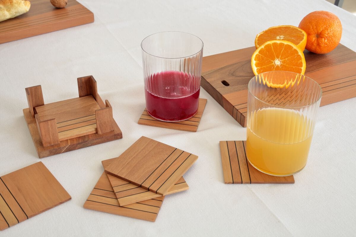 Каботажное судно из грецкого ореха Deodara Linear ARCH-00080791 - Вид №2