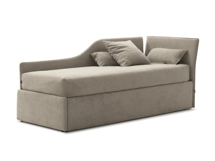 Односпальная кровать с изголовьем и фасонной боковой панелью Bolzan Fly ARCH-00066552