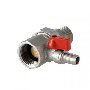 VT.537.N.06 Сгон-отсекатель с дренажным краном Valtec 1"