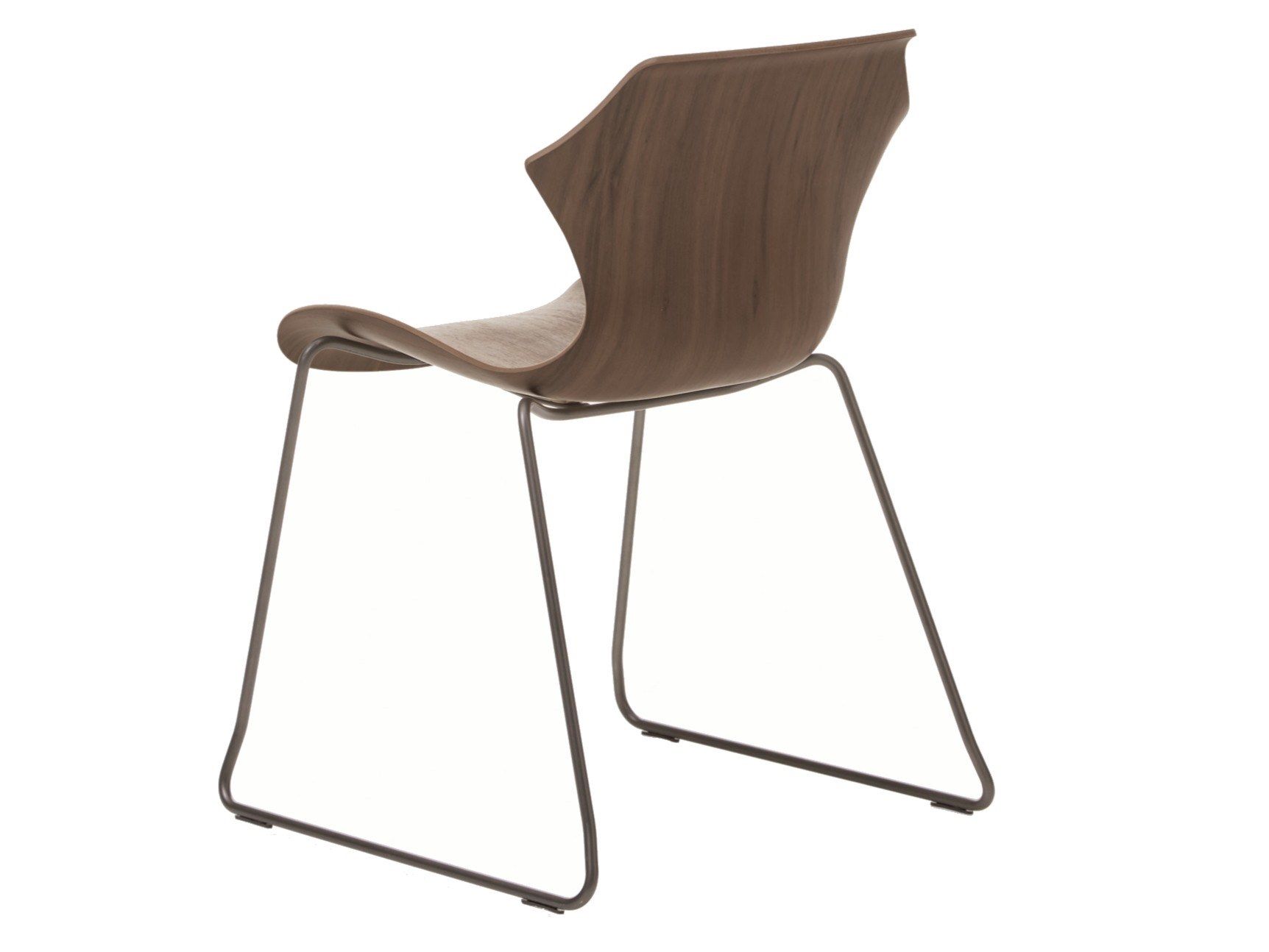 Штабелируемый стул из стали и дерева BassamFellows Лепесток ARCH-00152038 - Вид №3