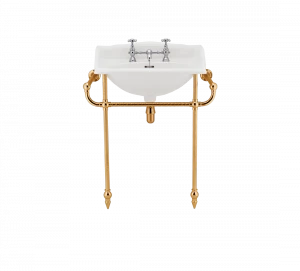 Gentry Home Таз большой белый Victorian Темное золото GH101701