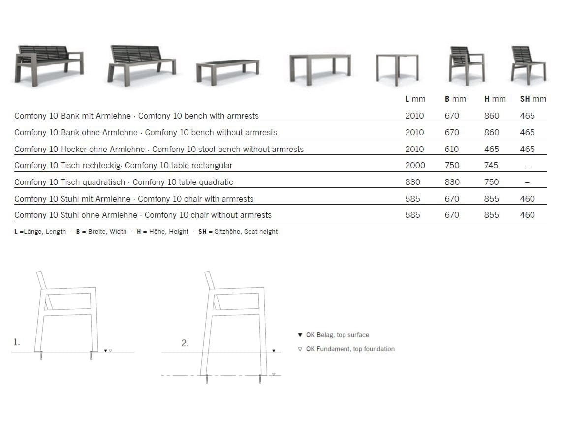 Садовый стул с подлокотниками BENKERT BANKE Comfony ARCH-00000849 - Вид №2