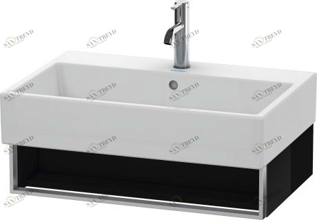 VA602604040 Тумбочка подвесная Vero Air #VA6026 684 x 431 мм Черный глянцевый лак Duravit