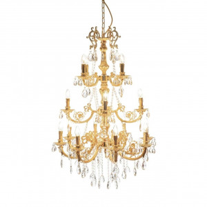 500306-D2 ABHIKA ЛАМПА ПЛАМЯ2 16 CLEAR/GOLD