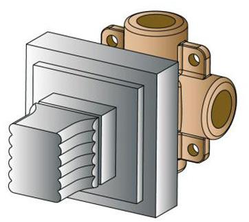 RUBINETTERIE STELLA Переключатель душа для ванны Casanova 0/153 - Вид №1