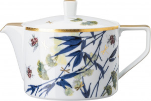 10654596 Rosenthal Чайник Rosenthal Турандот 1,2л, фарфор, белый, золотой кант Фарфор