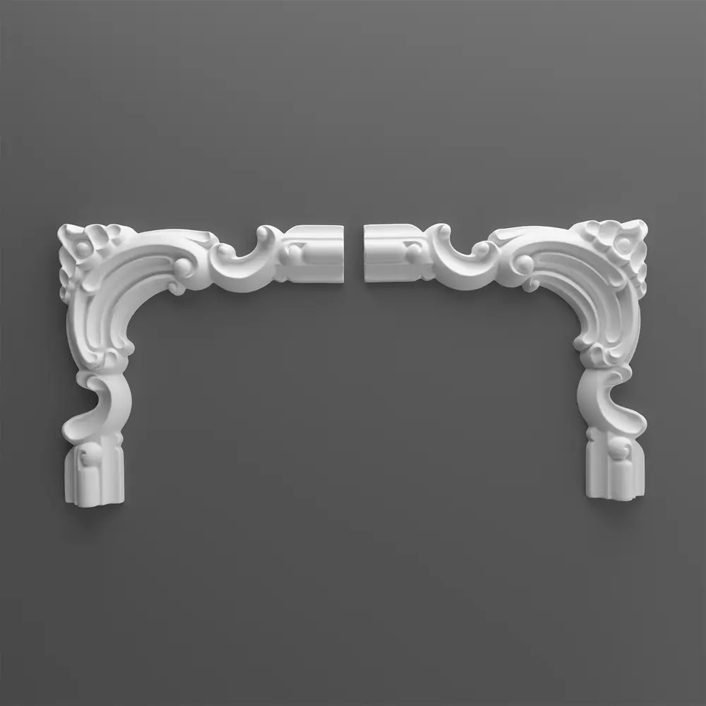 Угловой элемент полиуретан Decomaster 97010-6 белый 40 мм 2 шт STLM-2090885 - Вид №5