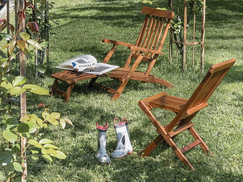 Il Giardino di Legno Лежащий тиковый шезлонг Junior Juni0605 - Вид №1