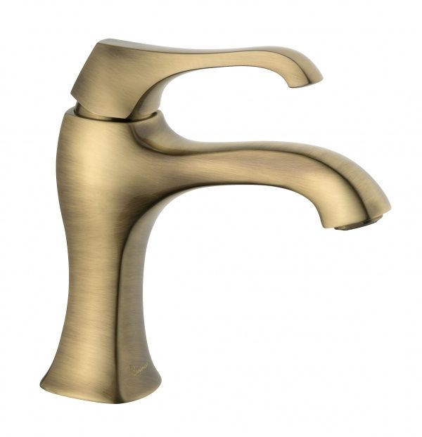 76003BR Смеситель Ares с донным клапаном для раковины, цвет бронза EMMEVI