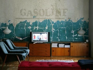 Wall&decò Эффект стены с надписями Contemporary wallpaper 2012