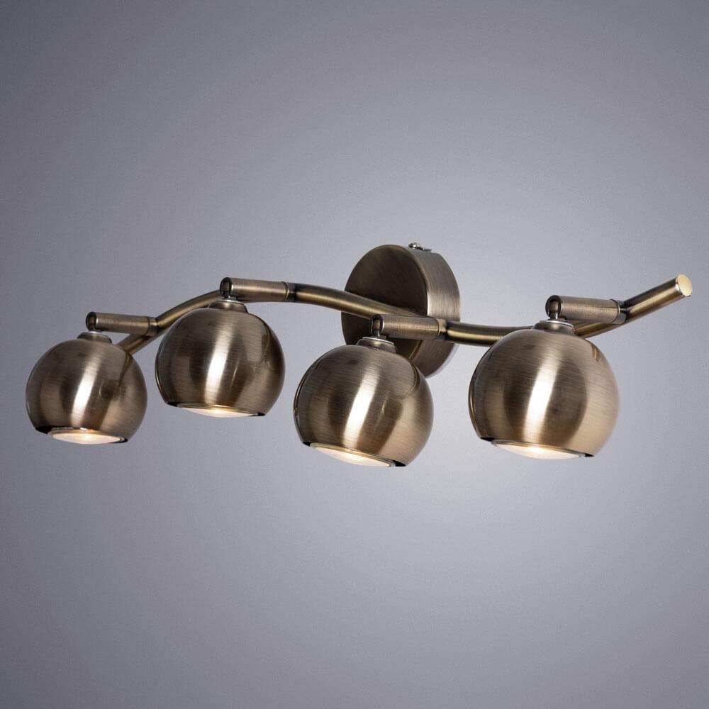 Спот настенный галогеновый на 4 лампы бронзовый Brad A6253PL-4AB ARTE LAMP BRAD 00-3924510 Бронза  - Вид №2