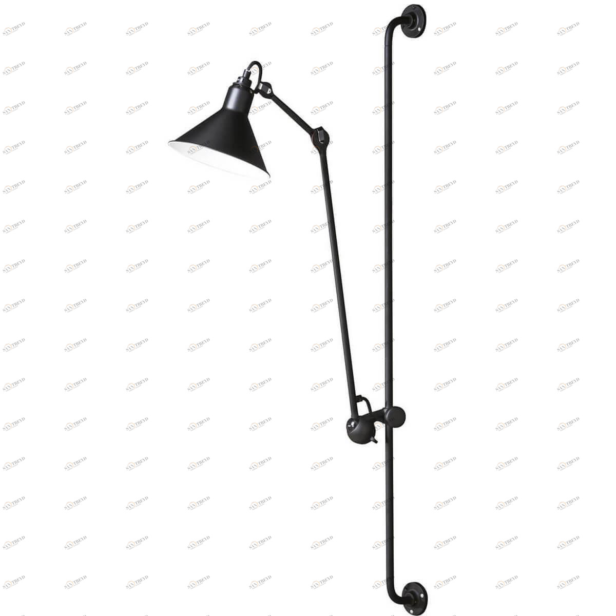 Спот настенный на кронштейне черный Lightstar Loft 765627 LIGHTSTAR LOFT 00-3891489 Черный