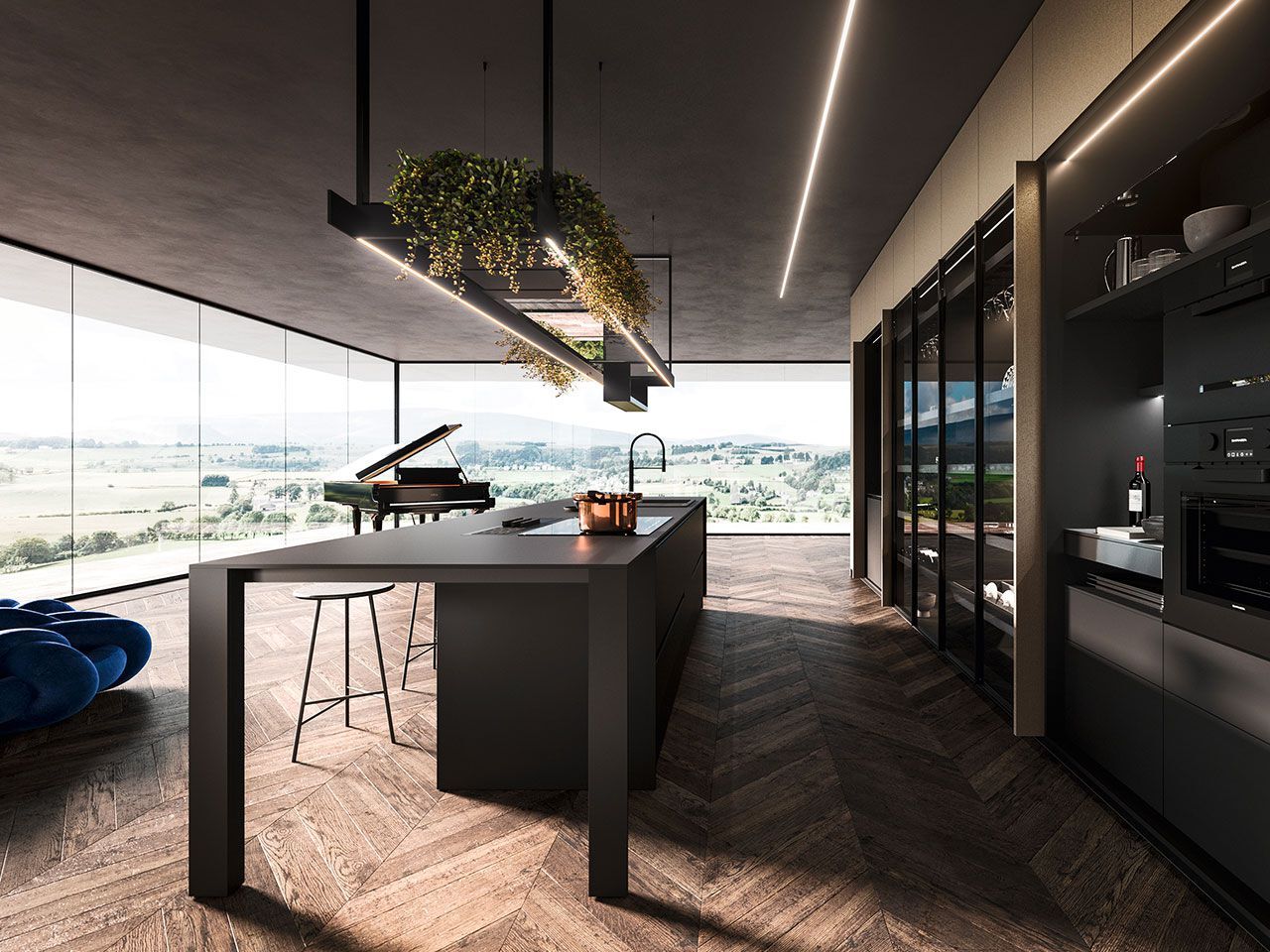 Встроенная кухня с островом Arrital Nautila ARCH-00025357 - Вид №1