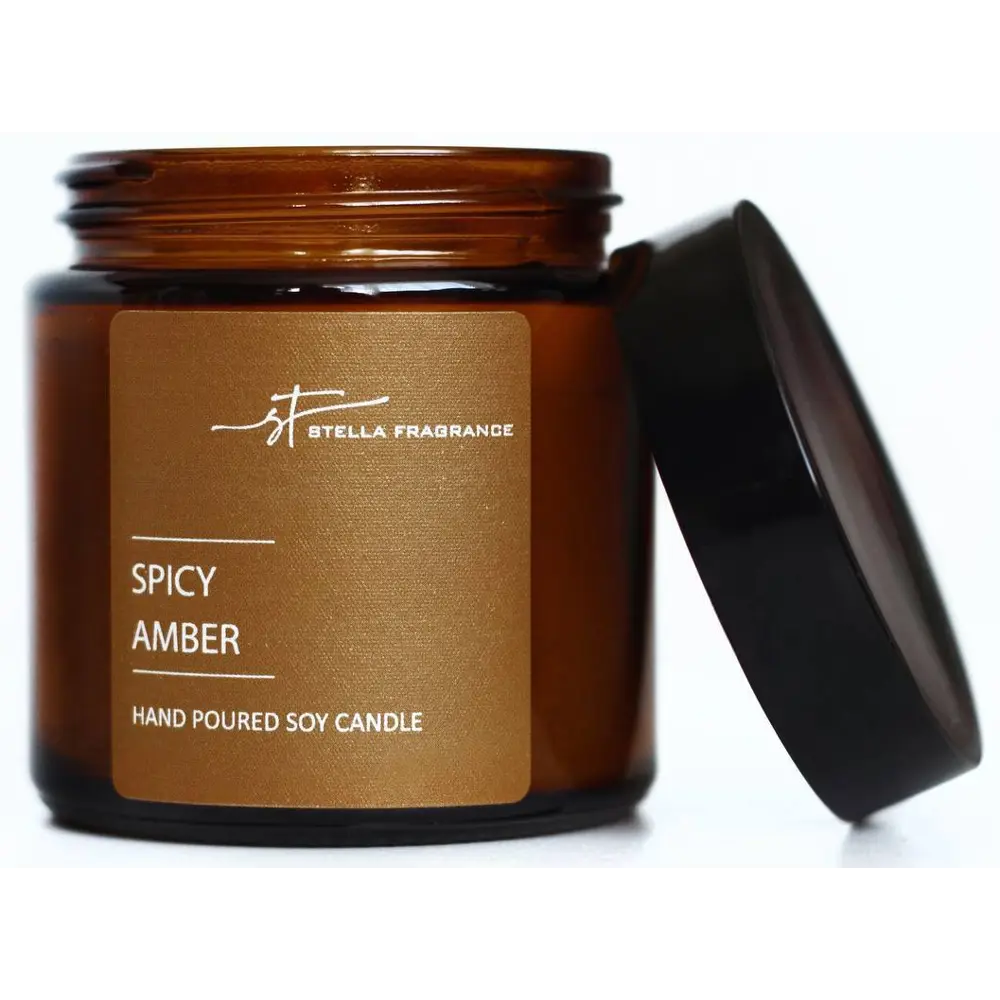 Свеча ароматизированная в стакане Spicy Amber 7 см STELLA FRAGRANCE STLM-2063482