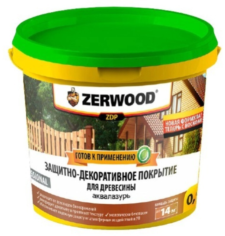 90336765 Пропитка для дерева ZDP7 аквалазурь рябина 0.9 кг STLM-0189942 ZERWOOD