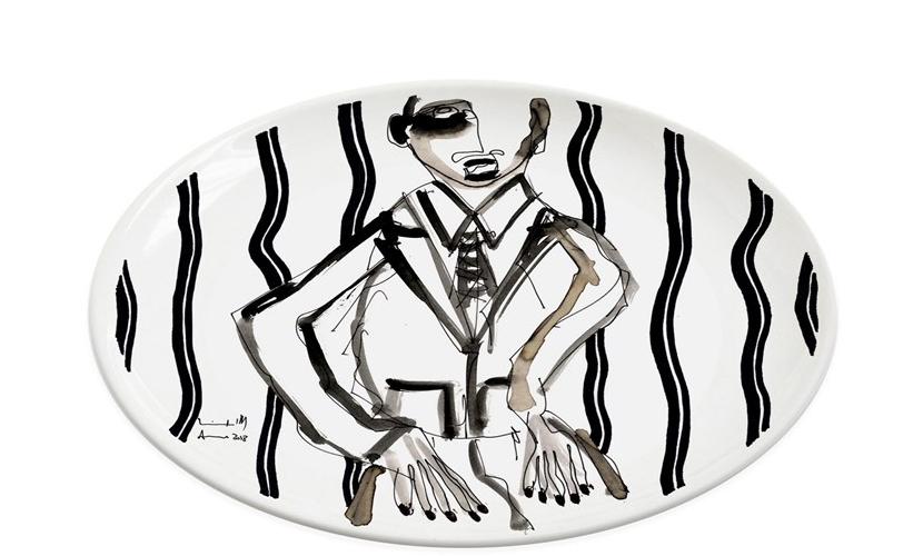 Kiasmo Керамическая тарелка Portrait K+mp4 - Вид №1