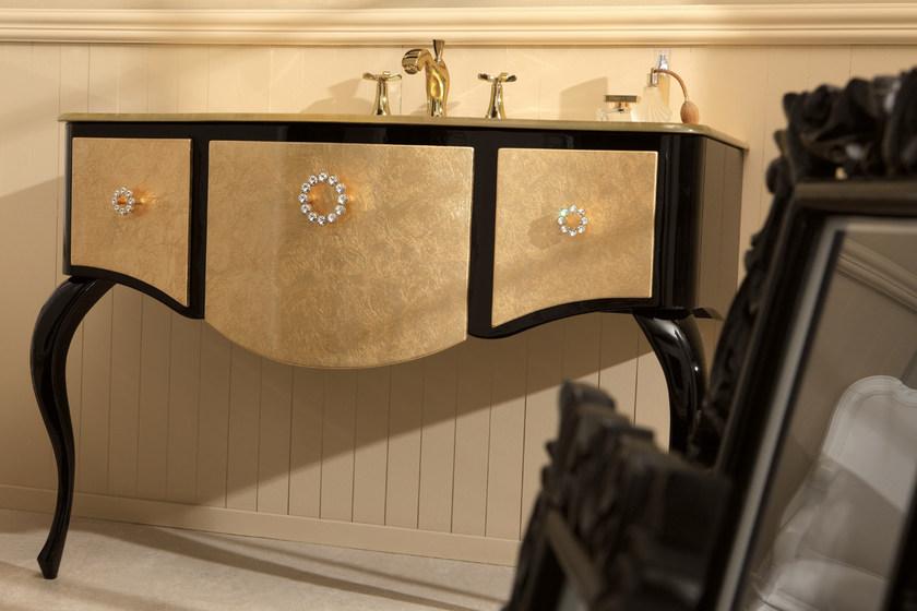 LEGNOBAGNO Консольная мойка с ящиками, лакированная Style 2 sun-id-1357267 - Вид №1