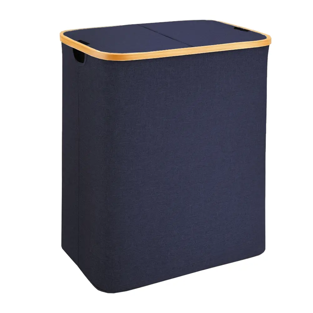 Корзина для белья Сахалин 106 л цвет темно-синий Santreyd STLM-2092391