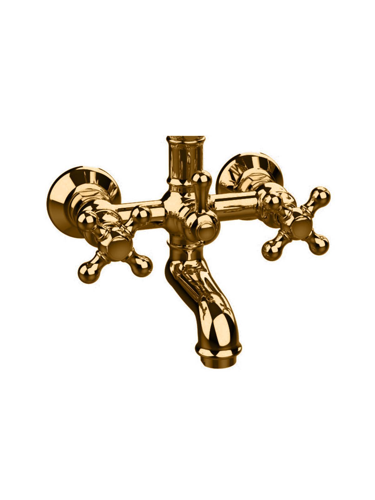 Наружный настенный смеситель для ванны с 2 отверстиями Rubinetterie Frattini Dedra ARCH-00070838 - Вид №1