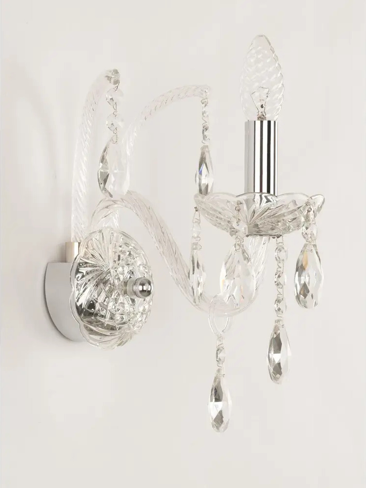 90027427 Настенный светильник BOHEMIA IVELE CRYSTAL 105B.1.165.Ni цвет никель STLM-0089538