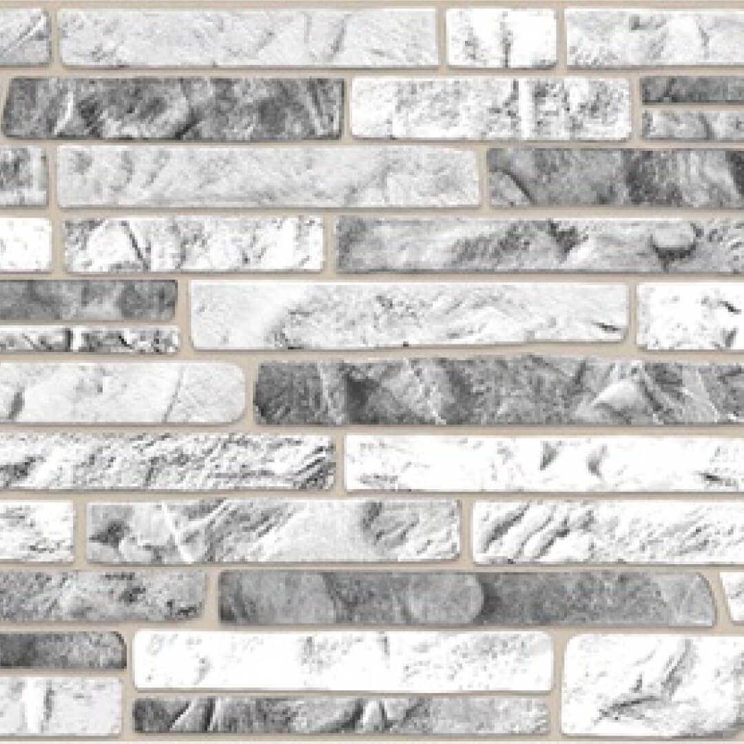 Панель ПВХ 0,3 мозаика Сланец серый STELLA Бюджет STSR-684