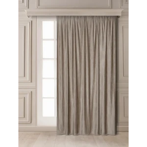 Штора на ленте «Узор» 160x260 см вензель цвет какао